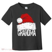 Christmas Santa Hat Grandma Toddler T-Shirt thumb 0