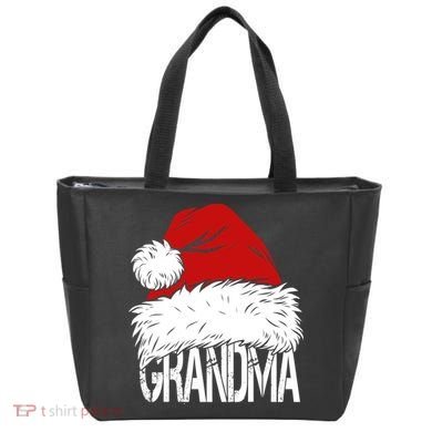 Christmas Santa Hat Grandma Tote Bag