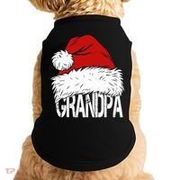 Christmas Santa Hat Grandpa Doggie Tank thumb 0