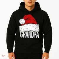 Christmas Santa Hat Grandpa Hoodie thumb 2