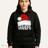 Christmas Santa Hat Grandpa Hoodie thumb 5