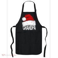 Christmas Santa Hat Grandpa Apron thumb 0