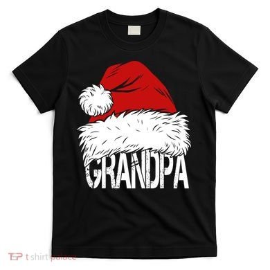 Christmas Santa Hat Grandpa T-Shirt