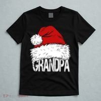 Christmas Santa Hat Grandpa T-Shirt thumb 5