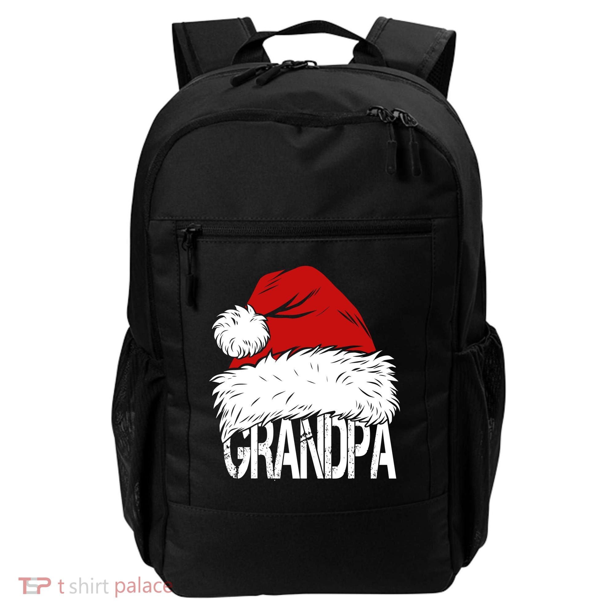 Christmas Santa Hat Grandpa Backpack