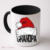 Christmas Santa Hat Grandpa Coffee Mug thumb 0