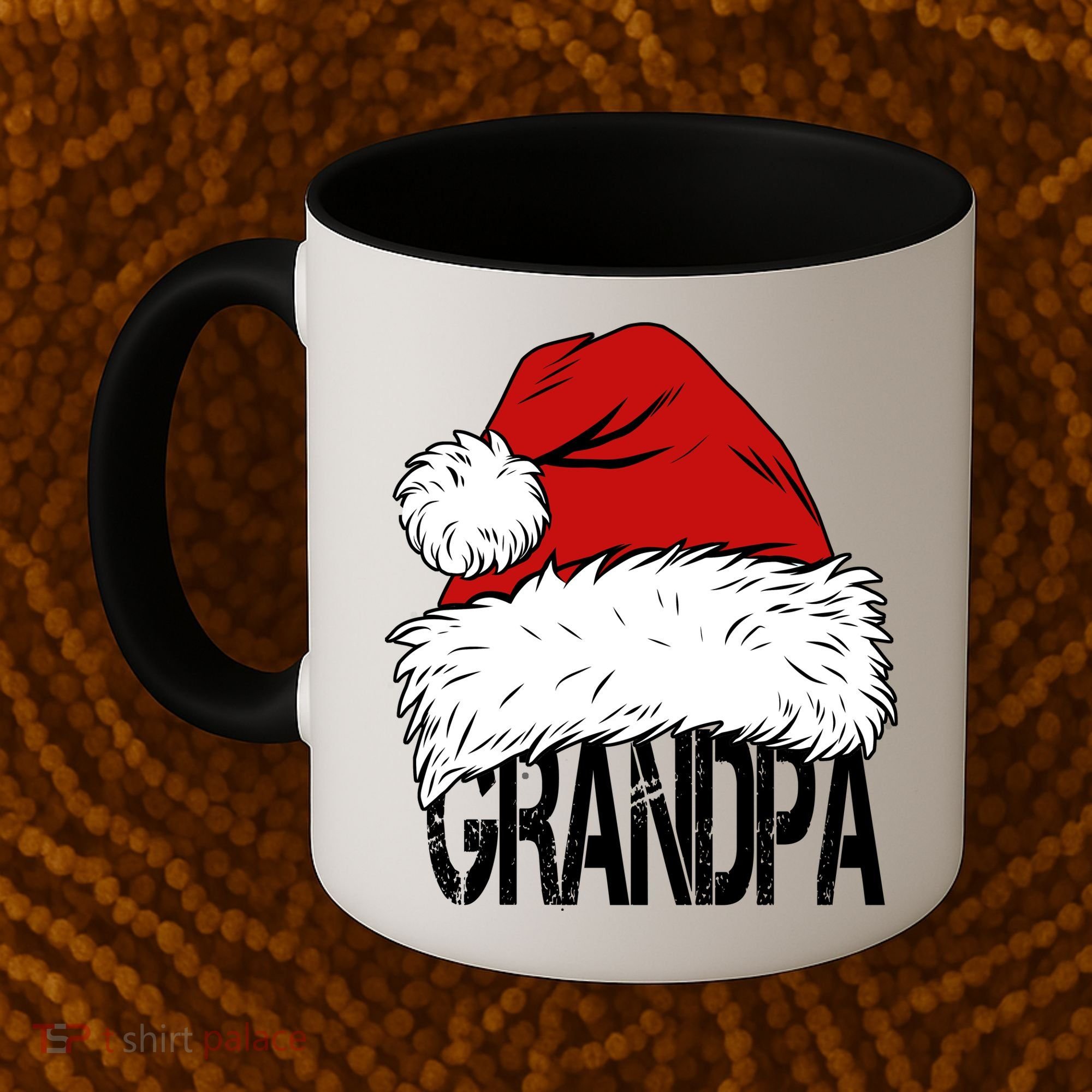 Christmas Santa Hat Grandpa Coffee Mug