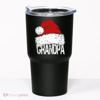 Christmas Santa Hat Grandpa Tumbler thumb 0