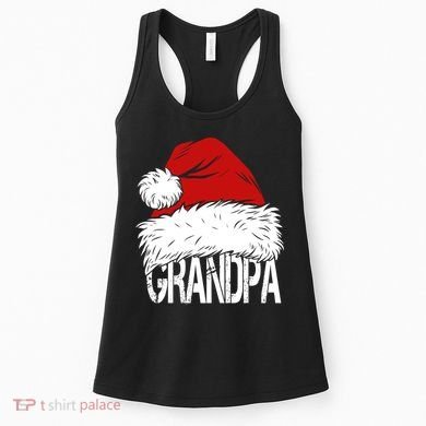 Christmas Santa Hat Grandpa Women's Tank Top