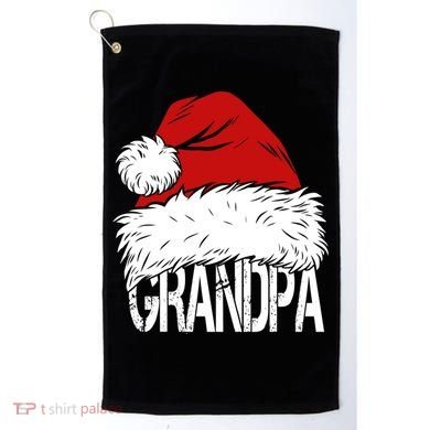 Christmas Santa Hat Grandpa Golf Towel