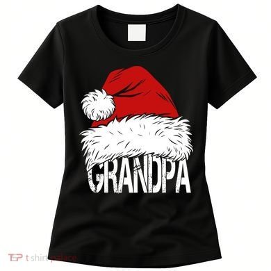 Christmas Santa Hat Grandpa Women's T-Shirt