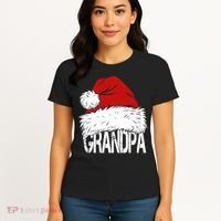 Christmas Santa Hat Grandpa Women's T-Shirt thumb 4