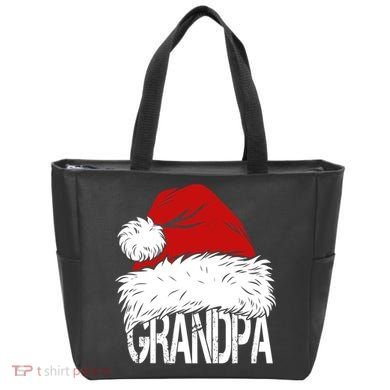 Christmas Santa Hat Grandpa Tote Bag