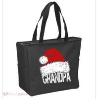 Christmas Santa Hat Grandpa Tote Bag thumb 2