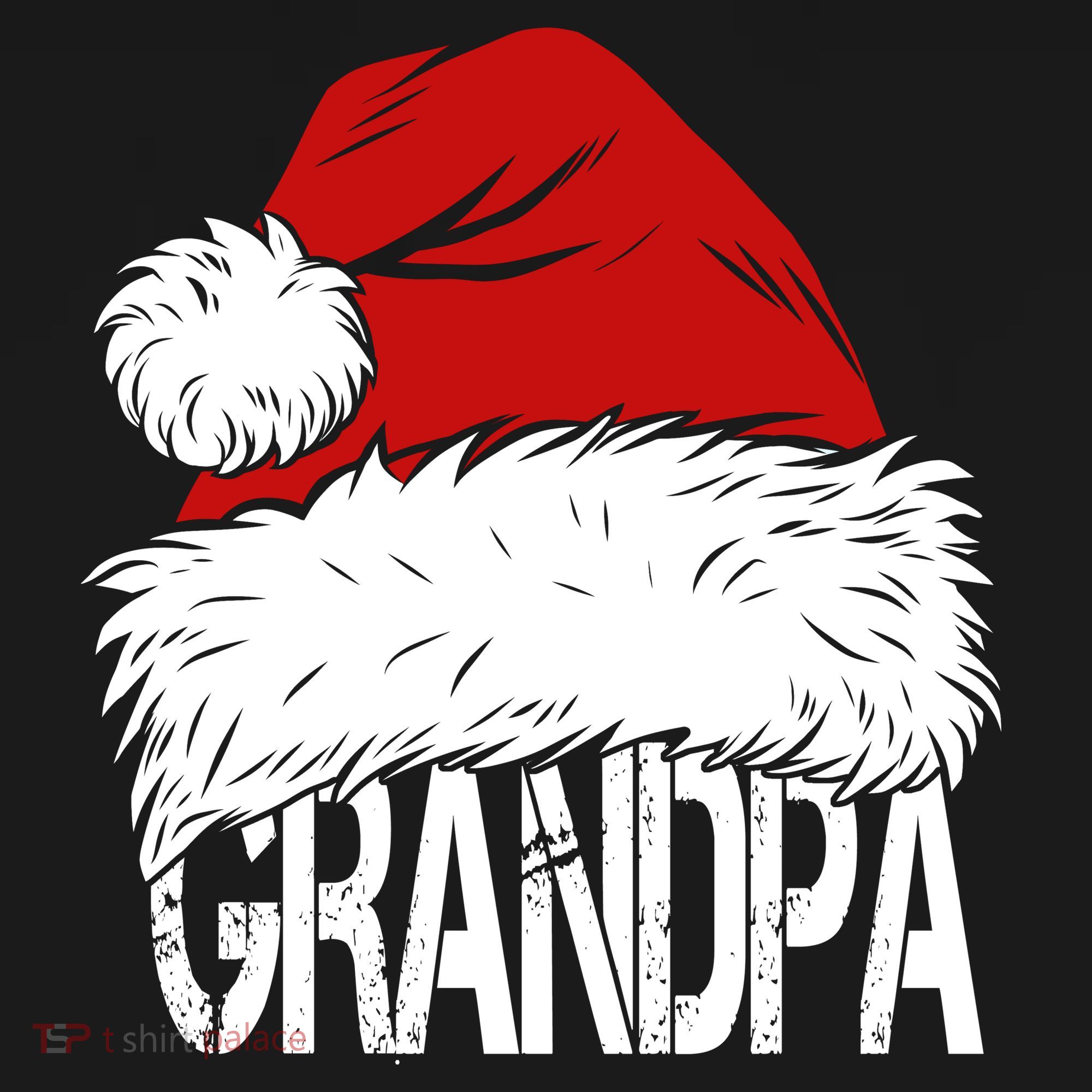 Christmas Santa Hat Grandpa Tote Bag