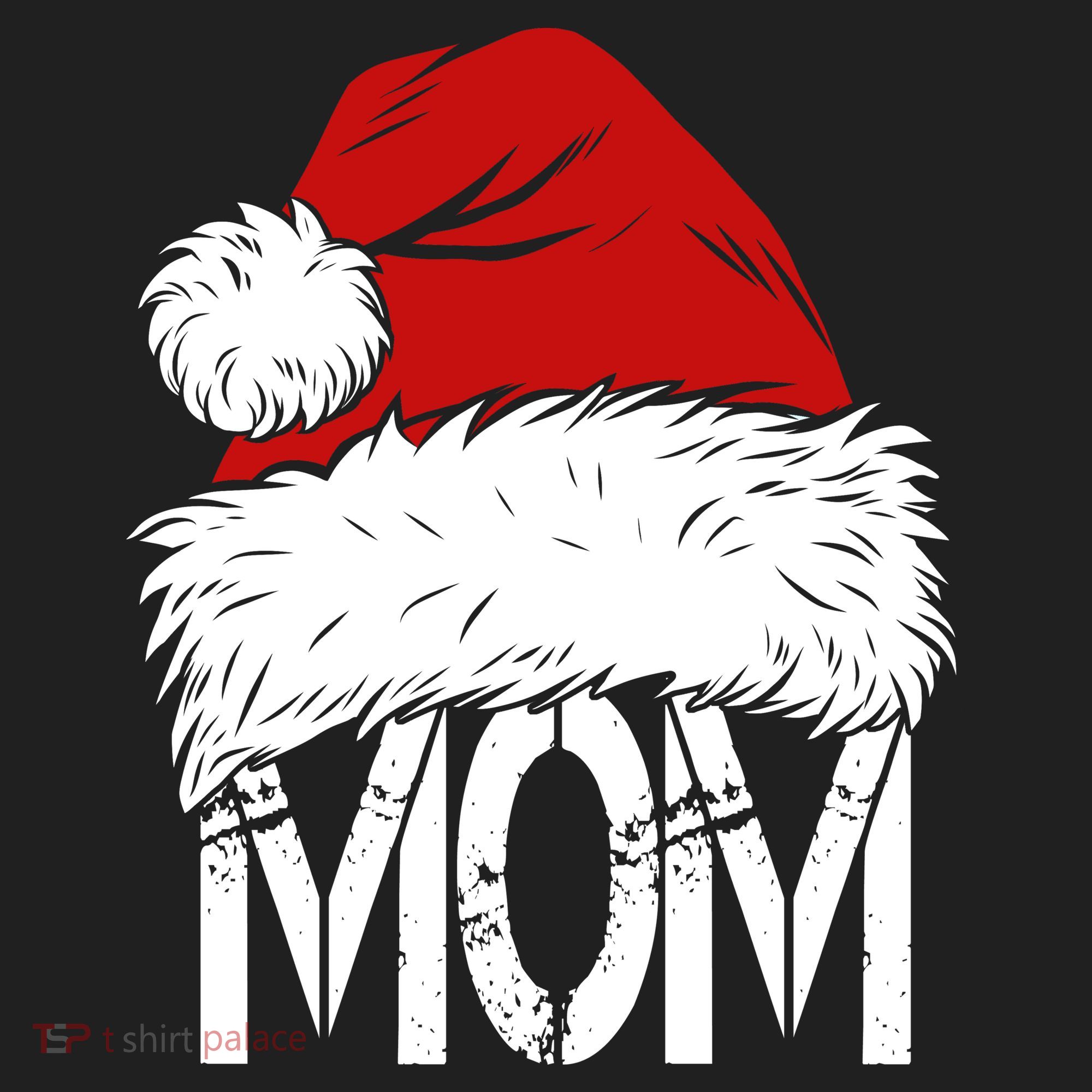 Christmas Santa Hat Mom Women's Sweatshirt