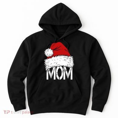 Christmas Santa Hat Mom Hoodie