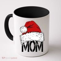 Christmas Santa Hat Mom Coffee Mug thumb 0