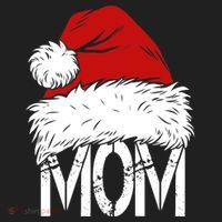 Christmas Santa Hat Mom Beanie thumb 2