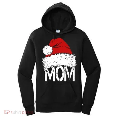 Christmas Santa Hat Mom Women's Hoodie