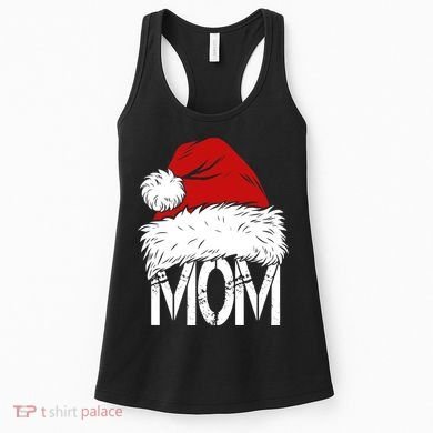 Christmas Santa Hat Mom Women's Tank Top