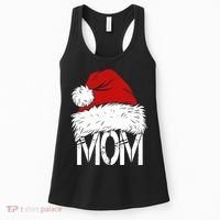 Christmas Santa Hat Mom Women's Tank Top thumb 0