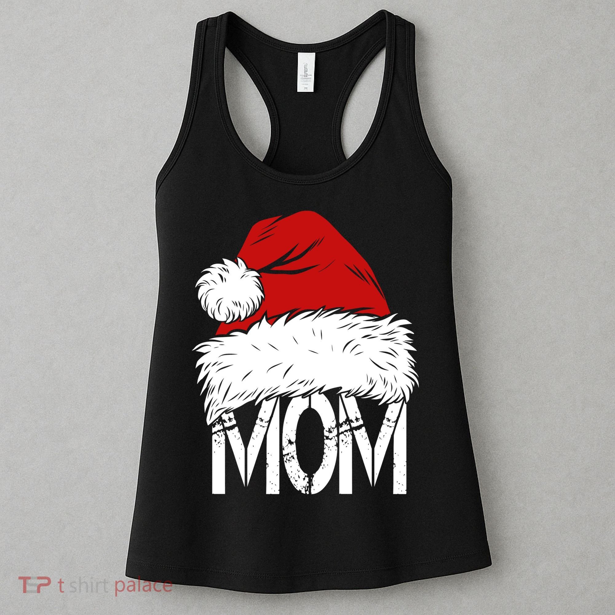 Christmas Santa Hat Mom Women's Tank Top