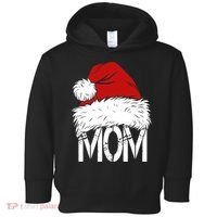 Christmas Santa Hat Mom Toddler Hoodie thumb 0