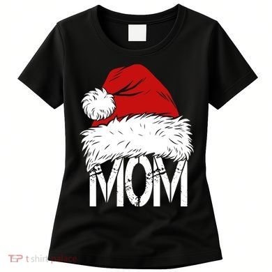 Christmas Santa Hat Mom Women's T-Shirt