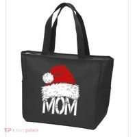 Christmas Santa Hat Mom Tote Bag thumb 3
