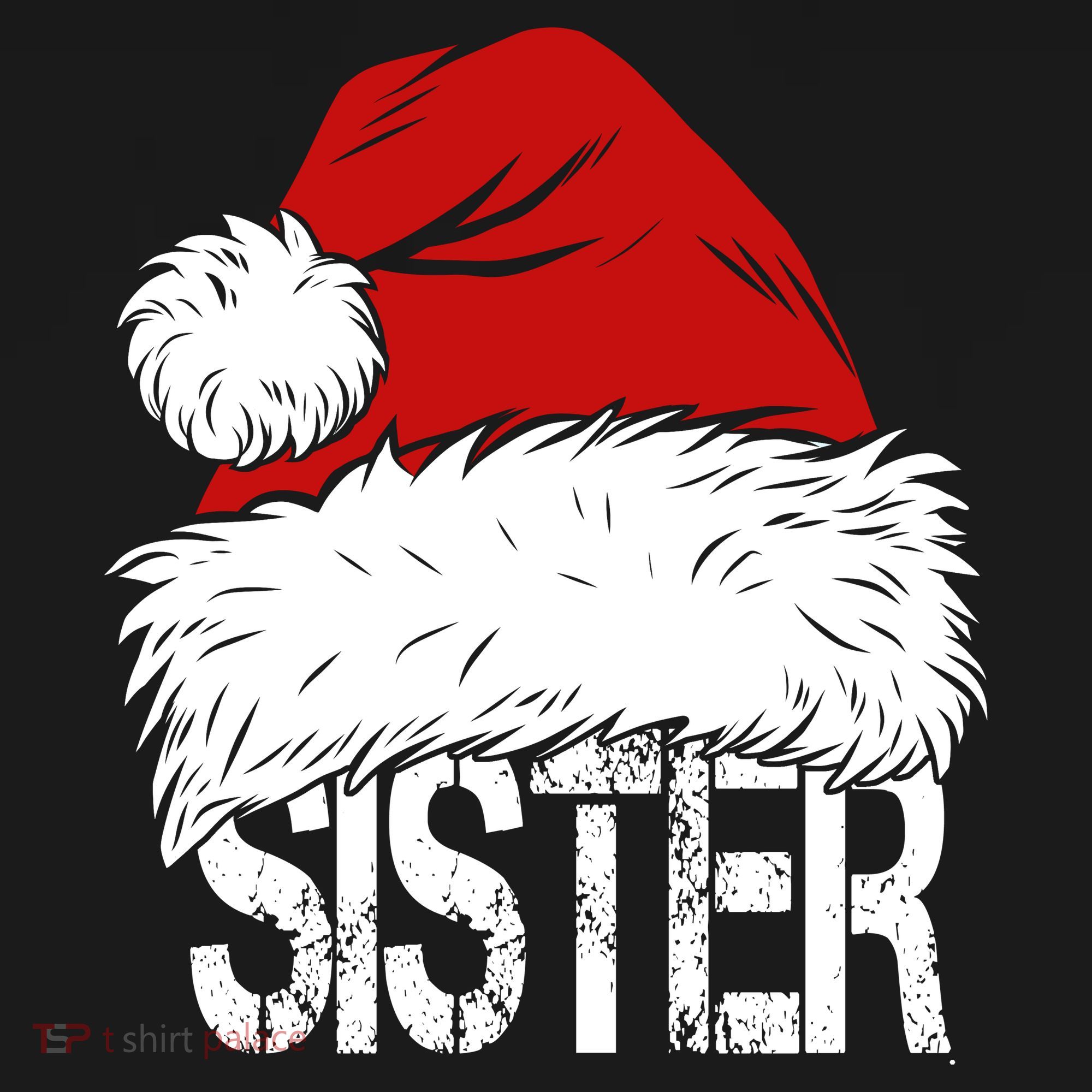 Christmas Santa Hat Sister Pajama Set