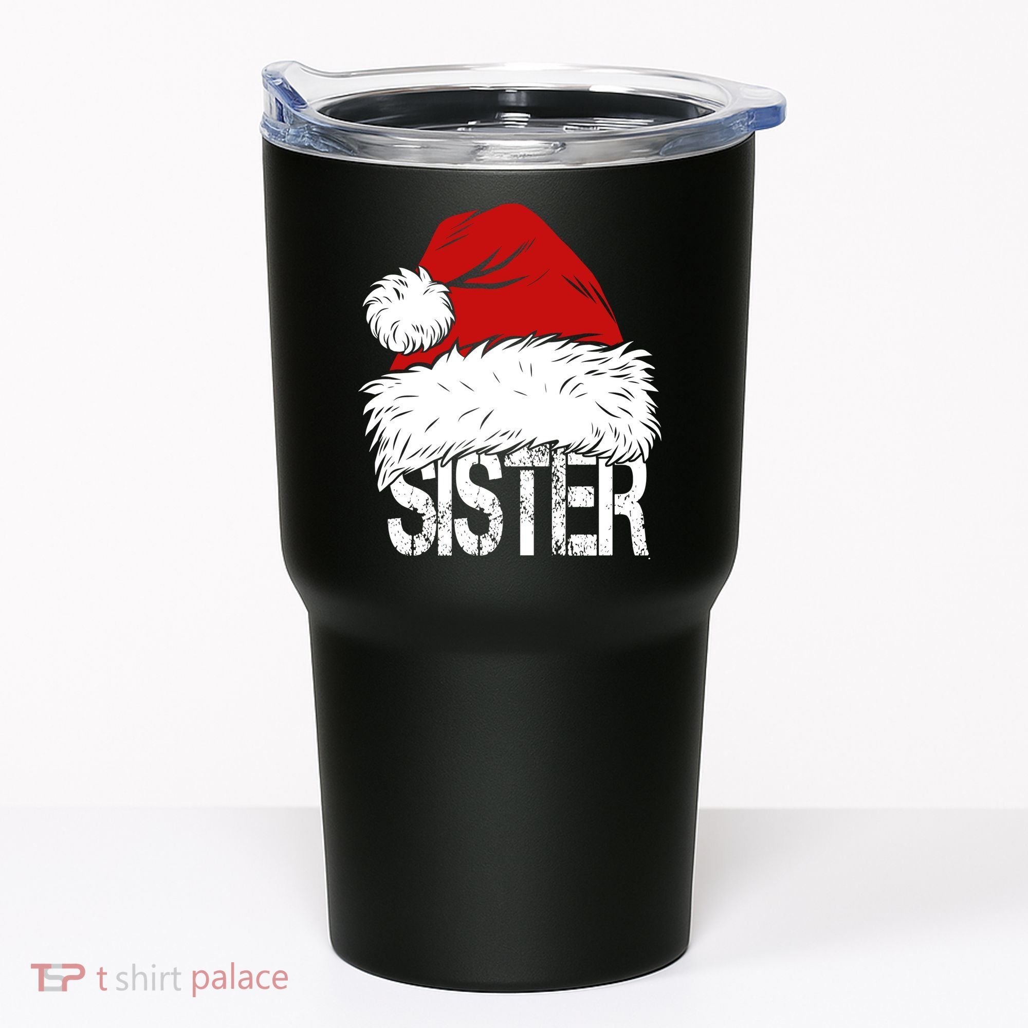 Christmas Santa Hat Sister Tumbler