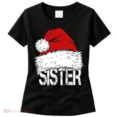 Christmas Santa Hat Sister Women's T-Shirt