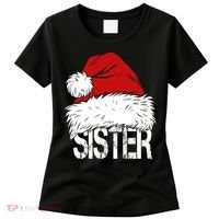 Christmas Santa Hat Sister Women's T-Shirt thumb 0