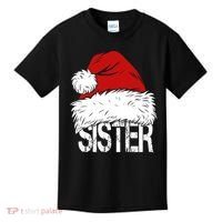 Christmas Santa Hat Sister Kids T-Shirt thumb 0