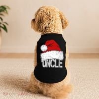 Christmas Santa Hat Uncle Doggie Tank thumb 2
