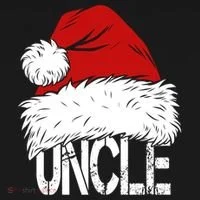 Christmas Santa Hat Uncle Hoodie thumb 2