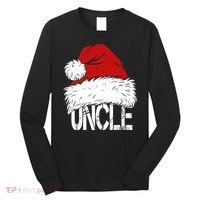 Christmas Santa Hat Uncle Long Sleeve Shirt thumb 0