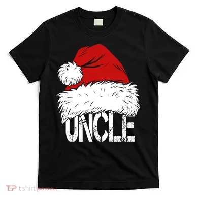 Christmas Santa Hat Uncle T-Shirt