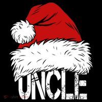 Christmas Santa Hat Uncle Button thumb 1