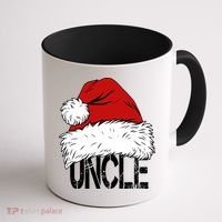 Christmas Santa Hat Uncle Coffee Mug thumb 1
