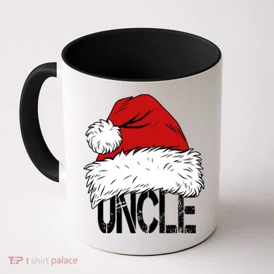 Christmas Santa Hat Uncle Coffee Mug