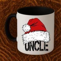 Christmas Santa Hat Uncle Coffee Mug thumb 2