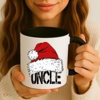 Christmas Santa Hat Uncle Coffee Mug thumb 3