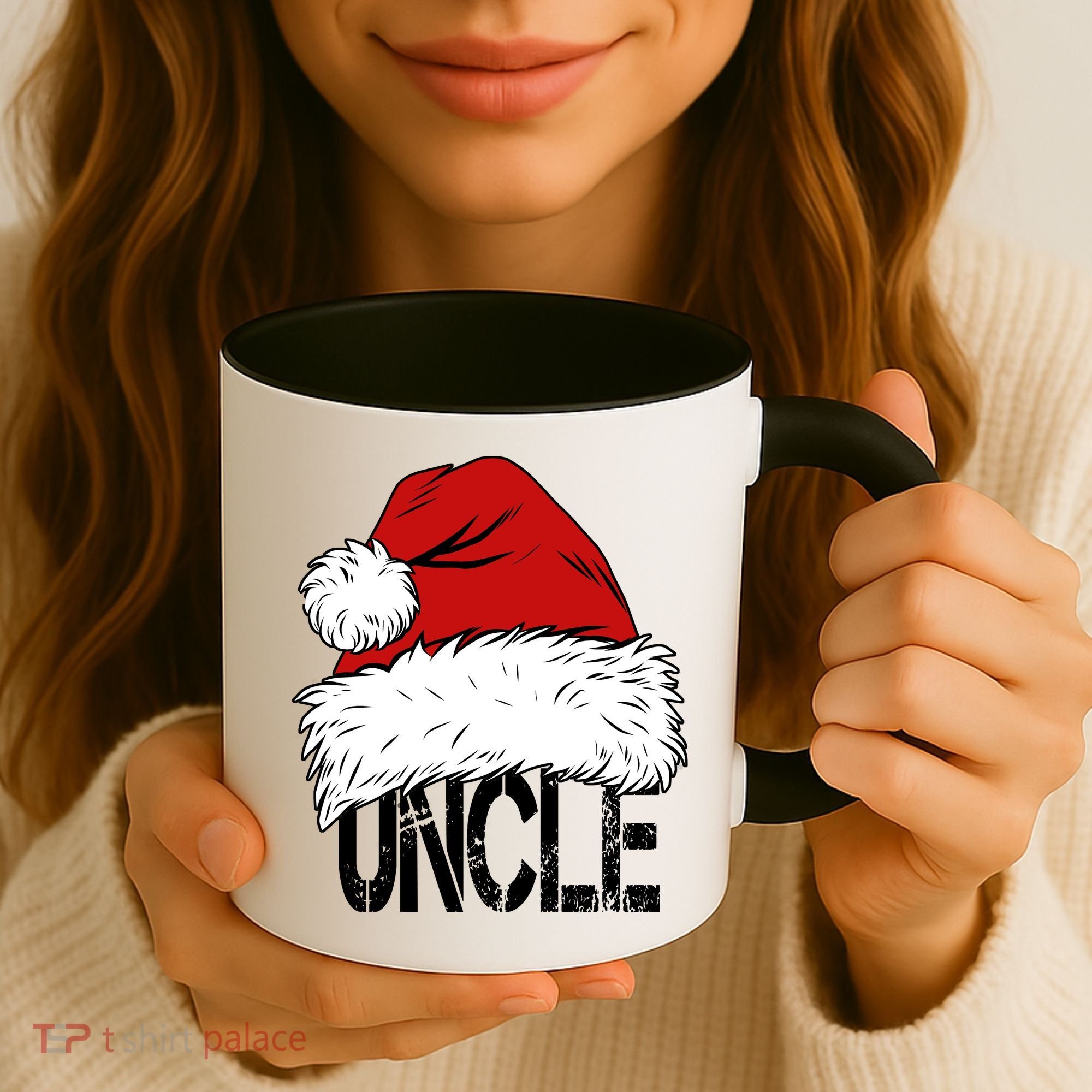 Christmas Santa Hat Uncle Coffee Mug