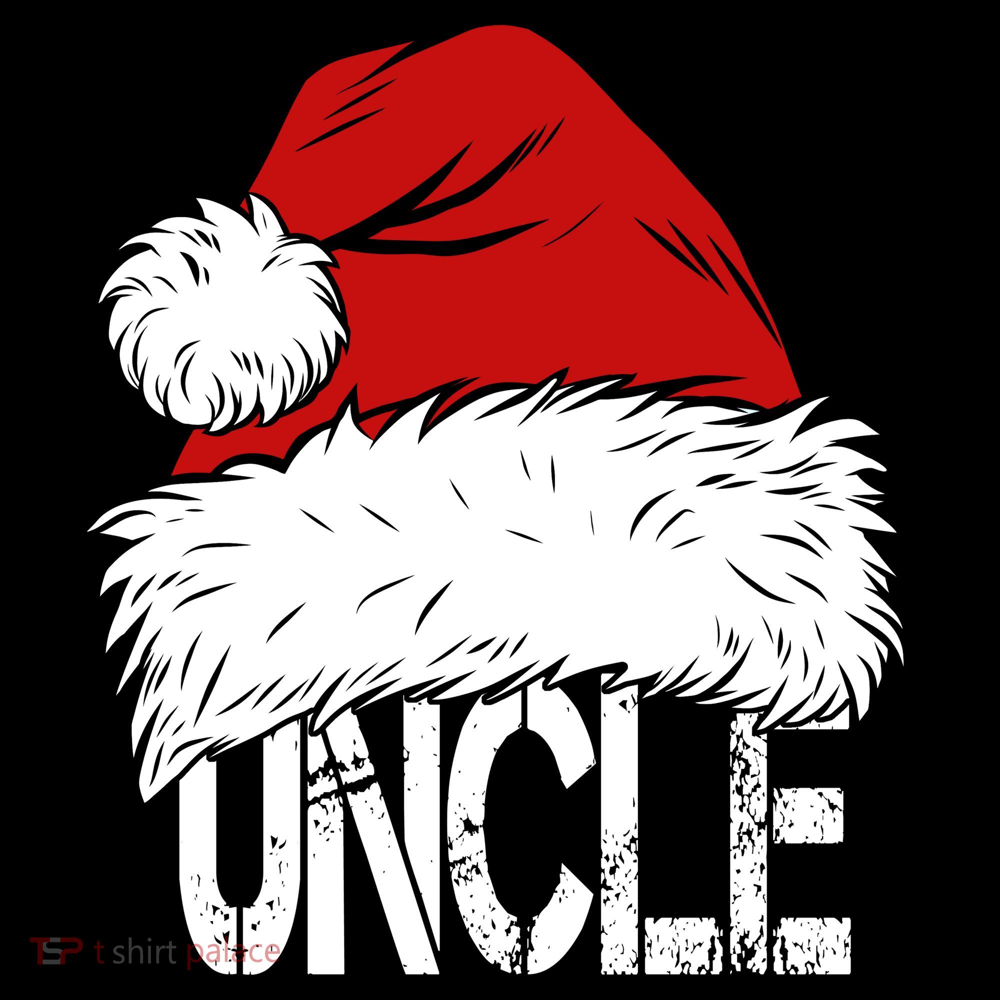 Christmas Santa Hat Uncle Women's Hoodie