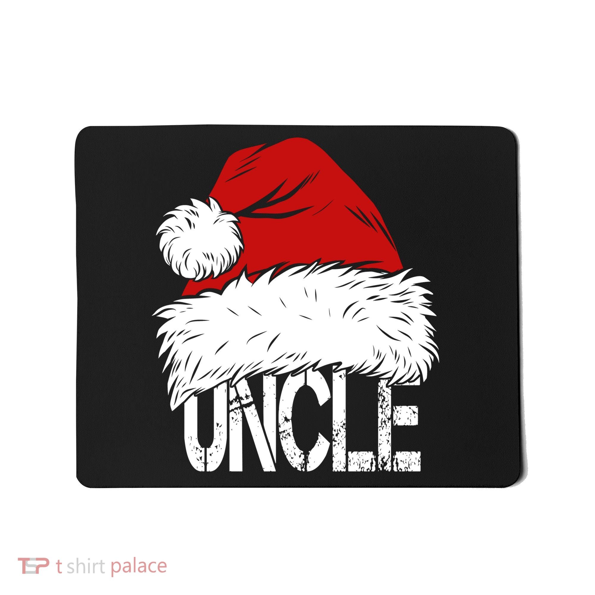 Christmas Santa Hat Uncle Mousepad