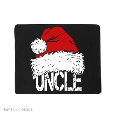 Christmas Santa Hat Uncle Mousepad