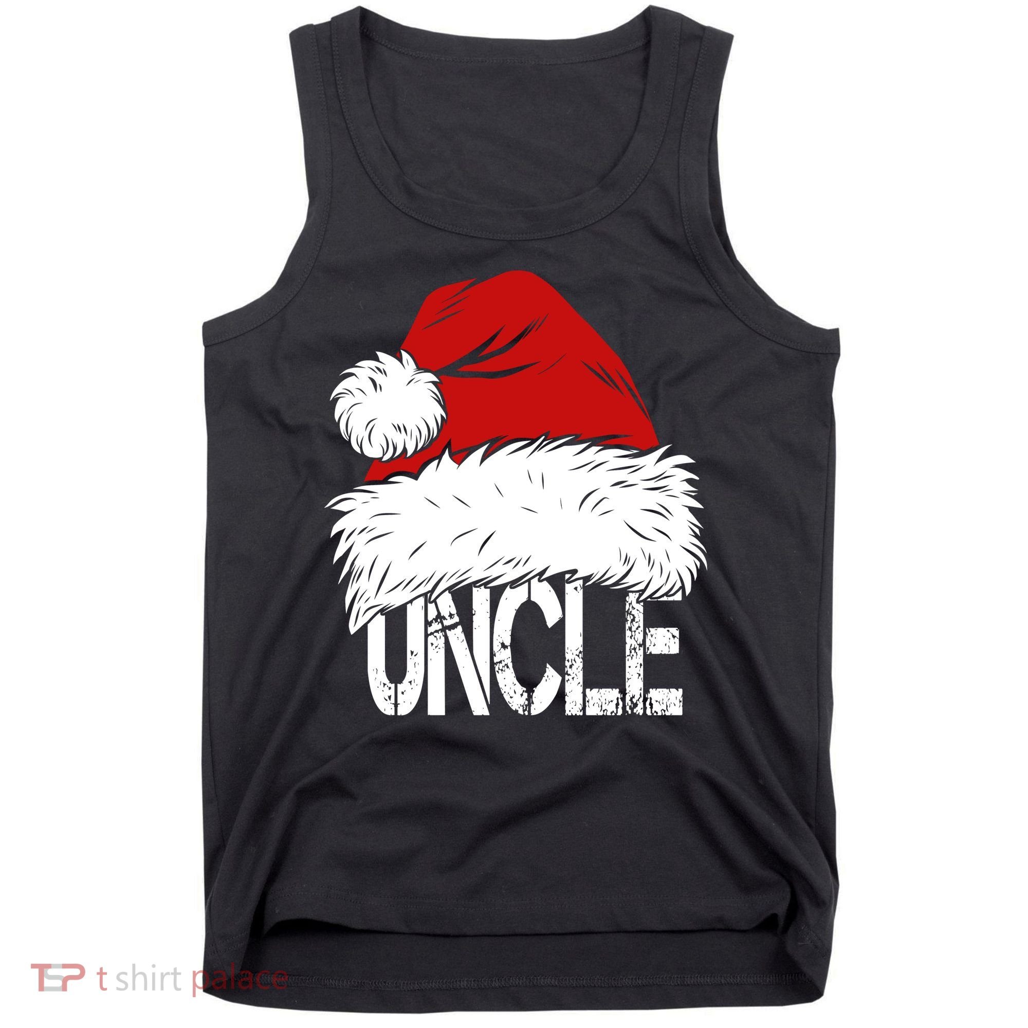 Christmas Santa Hat Uncle Tank Top