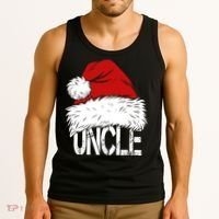 Christmas Santa Hat Uncle Tank Top thumb 3